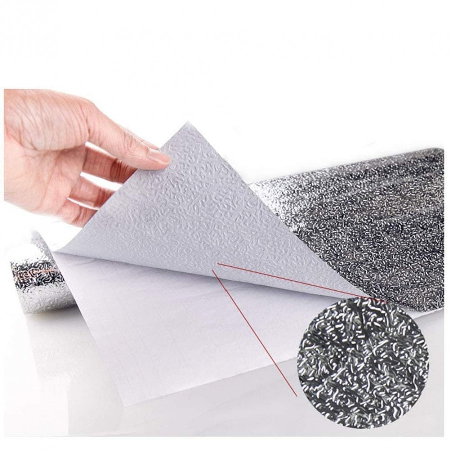 Soft Fiber Mop Cloth Self Adhesive Aluminium Wallpaper Foil Stickers (60cm*2 Meter)
