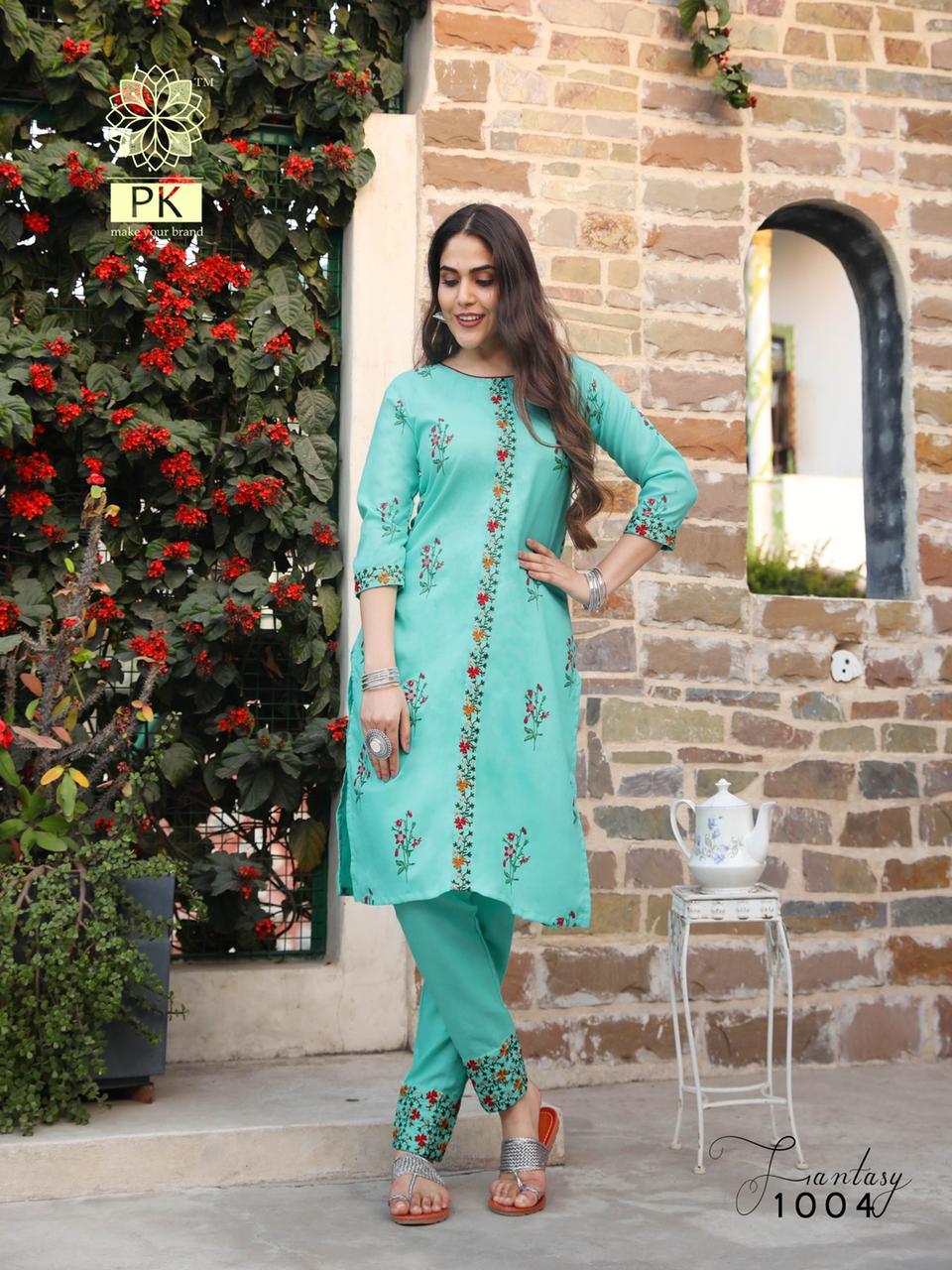 Fashion Fantasy Vol 1 - Heavy Cotton Print With Embroidery Work, S To 2xl Sizes, 5 Color Designs, Quick Dry And Washable Fabric