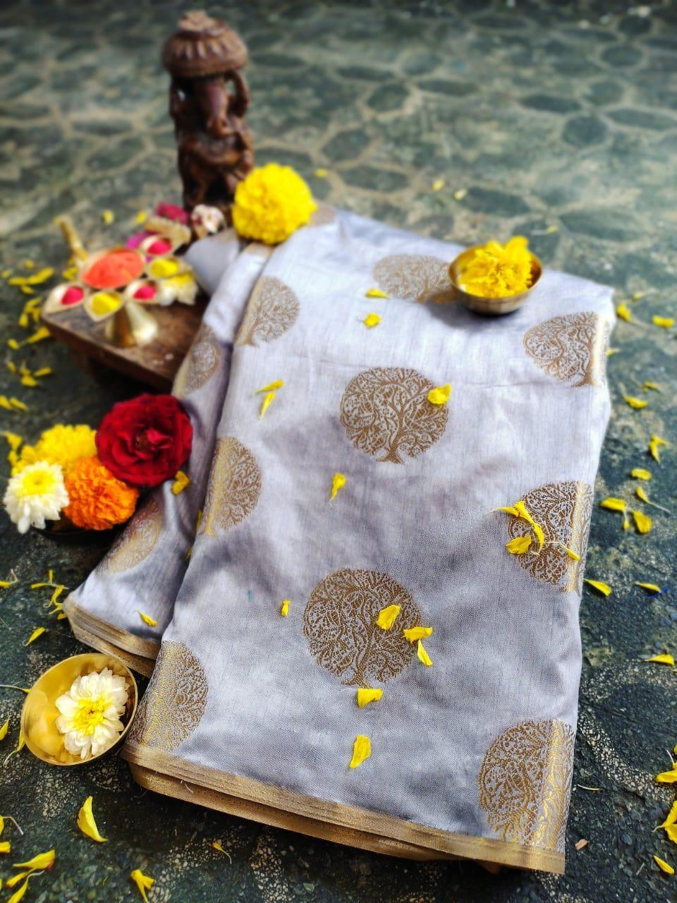 Row Silk Saree - Rich Pallu Design, Multi-color Elegance For Traditional Occasions