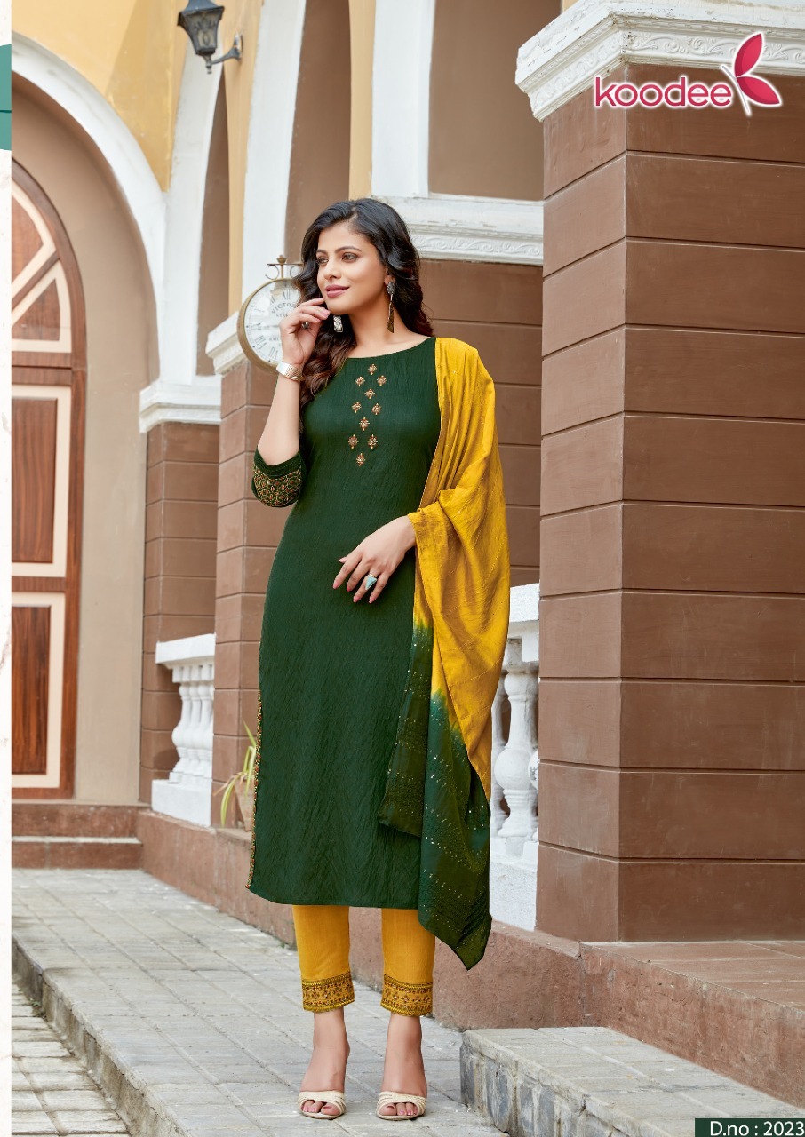 Dry Cleaning Saheli-6 Designer Pure Nylon Viscose With 3d Weaving Kurti Pant With Dupatta