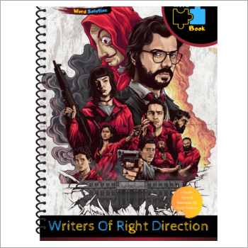 Money Heist Squad Word Book - A4 Rectangular Size , Spiral Binding with Printed Cover and High-Quality Paper