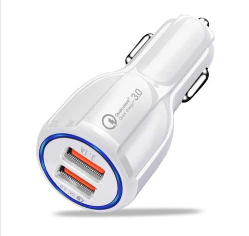 2 Usb पोर्ट Qc 3.0 कार चार्जर डिस्प्ले रंग: रंग
