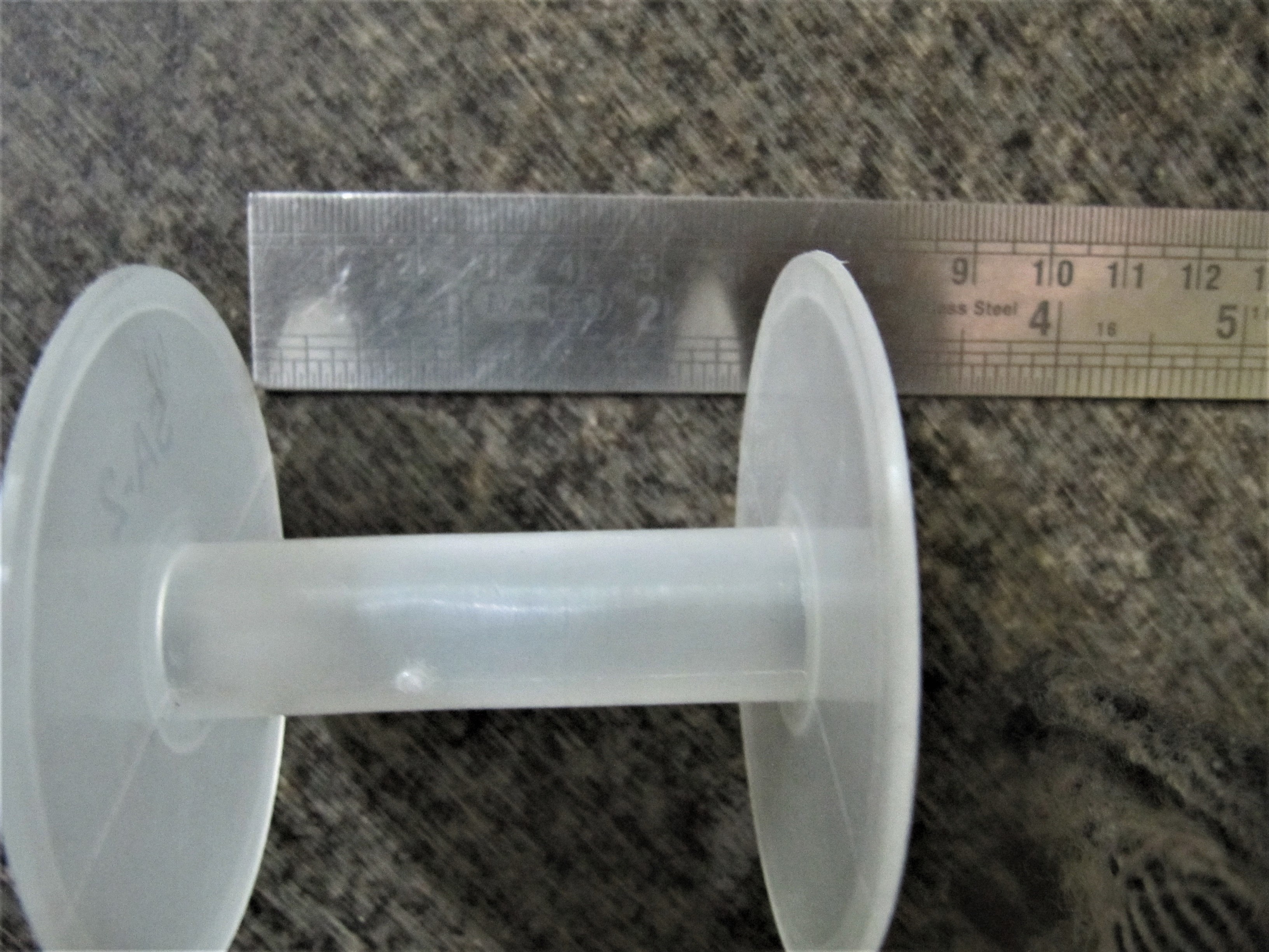 White Plastic Wire Spools - 2.5 Inch Cylindrical Design | First Quality Plastic Granules, Customizable Colors And Sizes