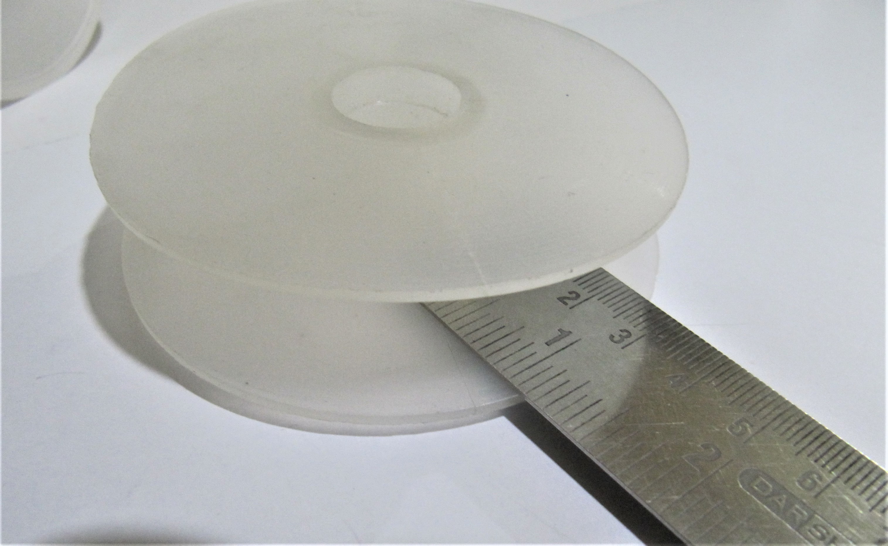 Plastic Bobbin Spools - 84mm Round White/black Plastic | Customizable Designs For Chains, Wires, Tapes, And Threads