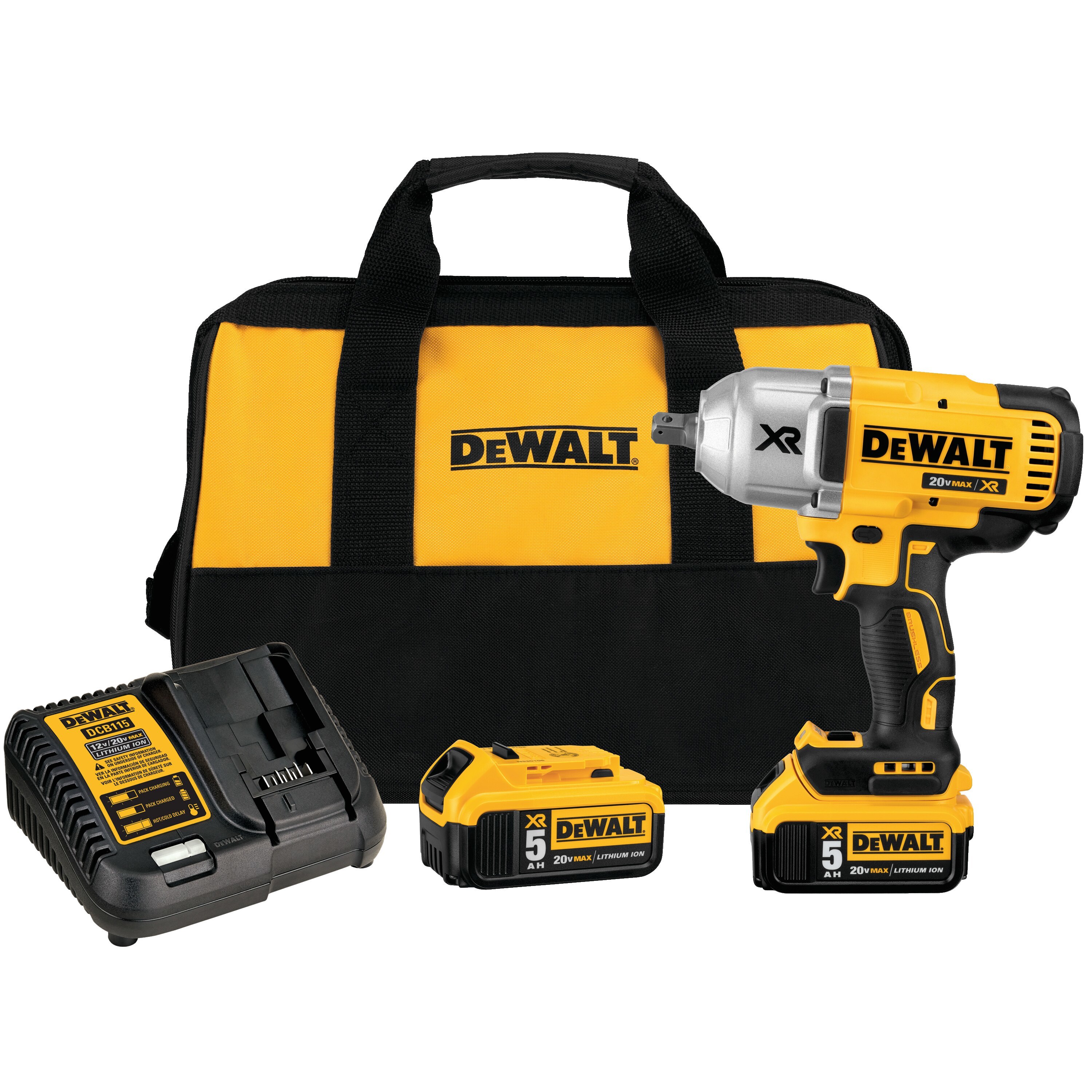 Yellow Dewalt Cordless Impact Wrinch Dcf899p2