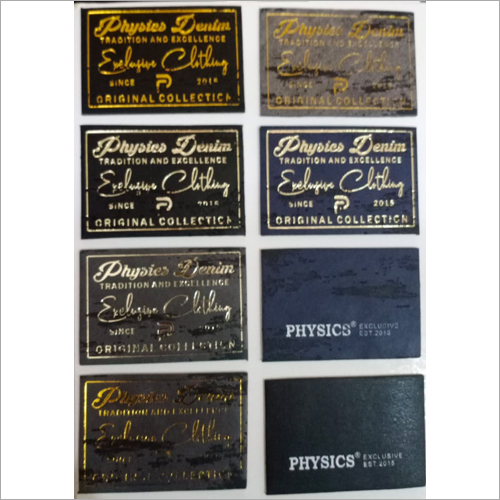 Gold Foil Denim PU Label