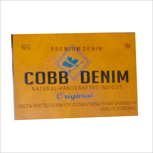 Mens Pu Label For Double Embossed And Print