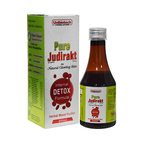 Blood Purifier Syrup - 200ML Glass Bottle | Unilifetech Pure Judirakt Formula for Effective Blood Cleansing