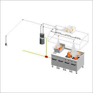 Kitchen Fire Suppression System Application: Hotel