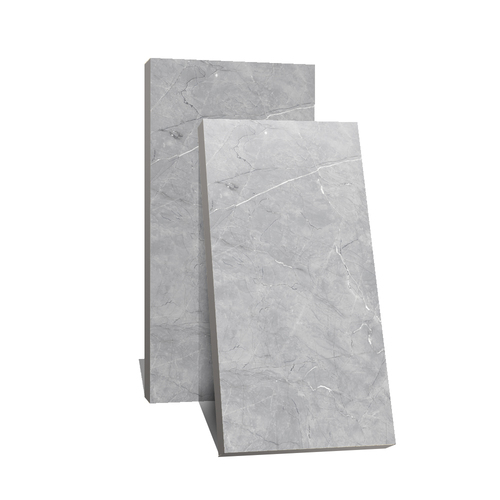 Ceramic & Porcelain Tiles - 600x1200 mm, Grey Glazed Finish | Wear-Resistant, Antibacterial, Vitrified Surface, Non-Slip