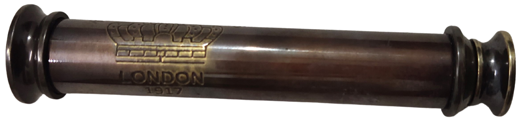 Nautical Brass Telescope - Metal Construction, 6 Inch Size, Black Antique Finish | Functional Elegance With Clear Magnification Optics