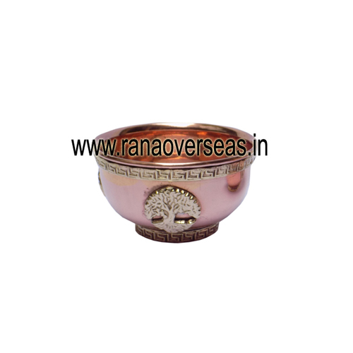 पर्यावरण के अनुकूल ट्री ऑफ़ लाइफ कॉपर ऑफ़रिंग बाउल