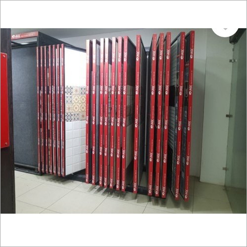 वुड 105 इंच ब्लैक अपोलो टाइल डिस्प्ले कैसेट स्टैंड