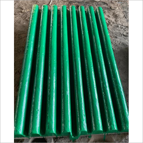 Jaw Plates - Mn Steel Cast, V-aligned Fixed And Movable Design | Industrial Use For Effective Rock Compression And Ore Reduction