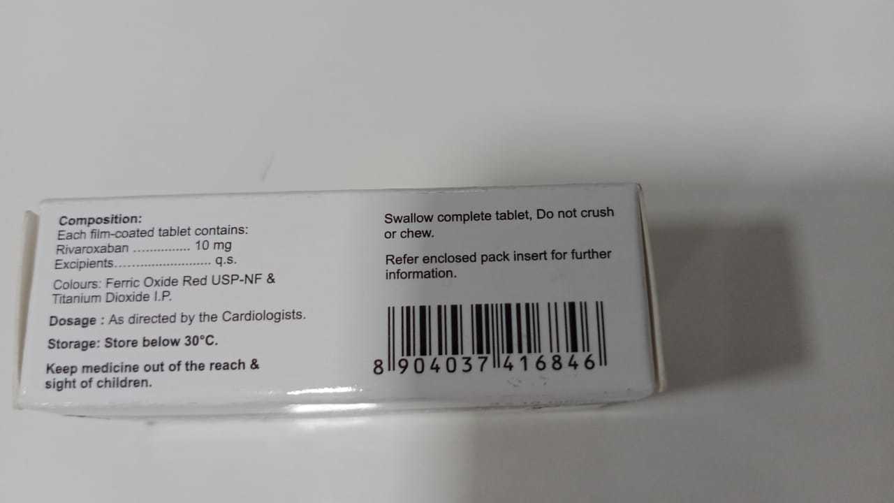 Rivaroxaban Tablet 10mg