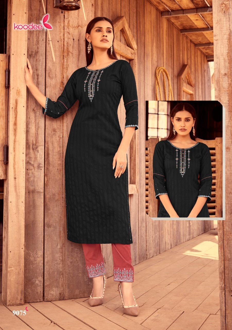 Dry Cleaning Mahi Vol 5 Designer Fancy Nylon Viscose With Stripe Kurtis Ewith Pants