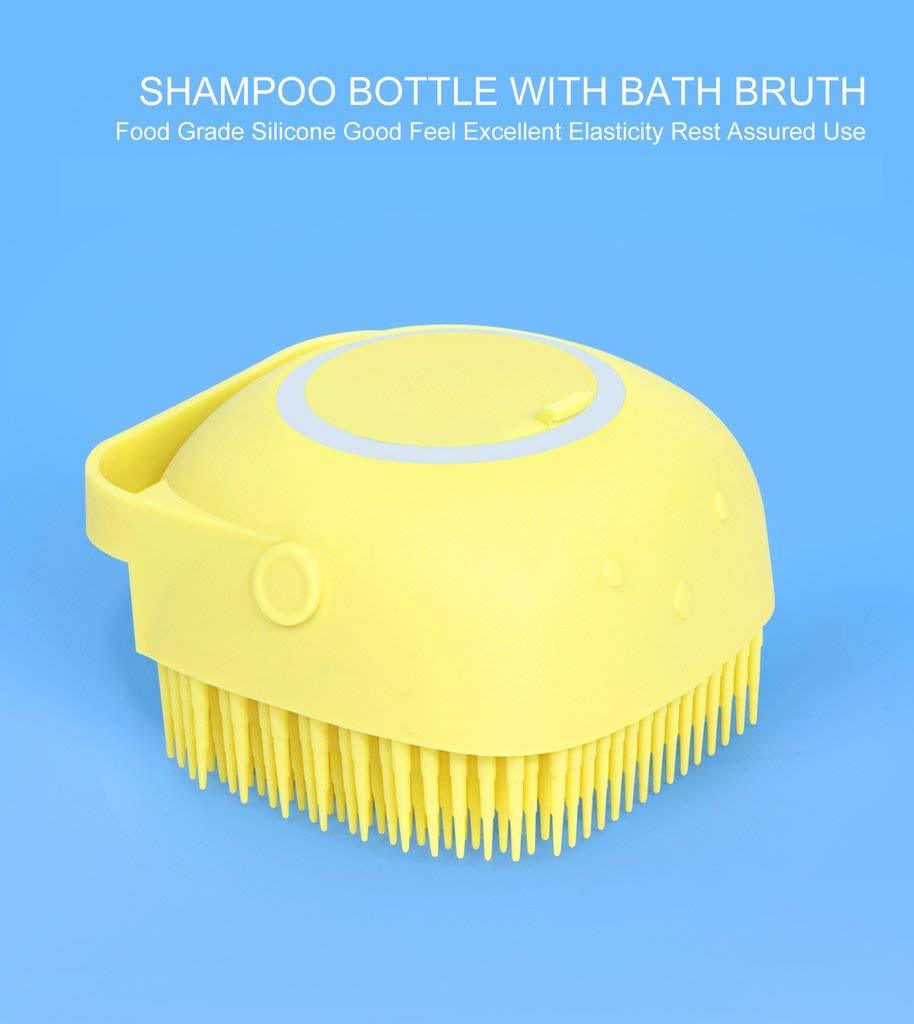 Silicone Massage Bath Body Brush Soft Bristle With Shampoo