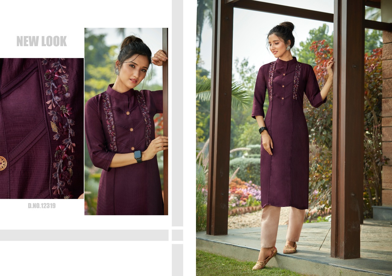 Kalaroop Cloud Lining Silk With Fancy Handwork Kurti Catalog - Lining Silk, Full Stitched Sizes M-xxxl, Multi Color, Embroidered Pattern, Washable, Ethnic-casual Wear