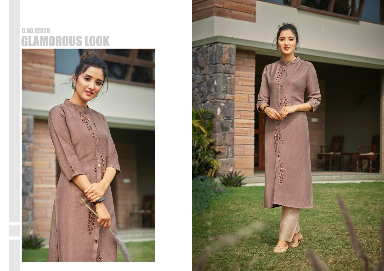Kalaroop Cloud Lining Silk With Fancy Handwork Kurti Catalog - Lining Silk, Full Stitched Sizes M-xxxl, Multi Color, Embroidered Pattern, Washable, Ethnic-casual Wear