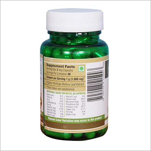 Moringa Capsules - 500 Mg | Non-prescription, Antioxidant-rich Supplement For Joint Pain Relief, Heart Health & More