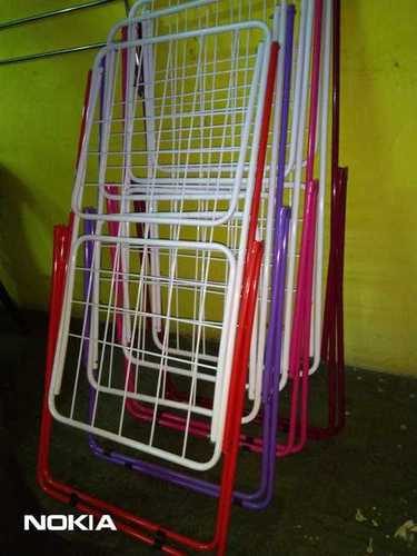 SS Cloth Drying Foldable Stand - 4 Feet, 3 Feet Length | Durable, Portable Design in Various Colors