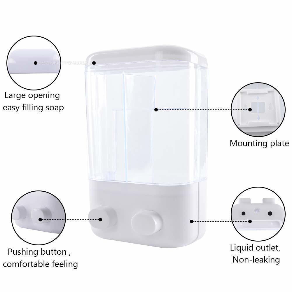 Soft Fiber Mop Cloth Twin Head Touch Soap Dispenser