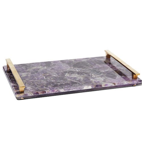 Rectangular Amethyst Trays