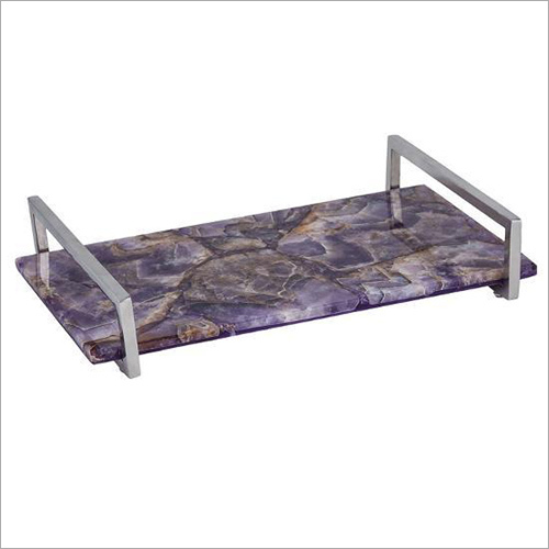 Rectangular Amethyst Trays
