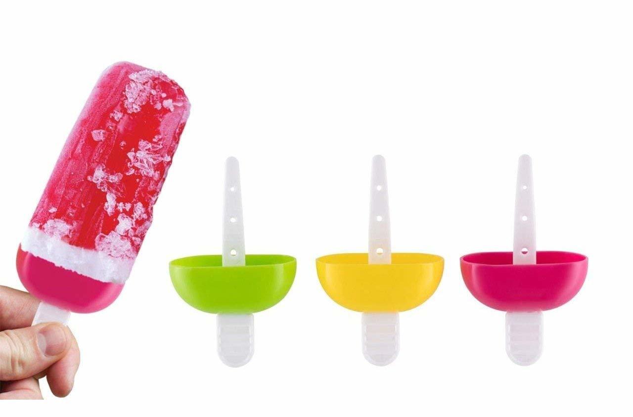 6 Pcs Multicolor Polypropylene Ice Mold, Kulfi Makerstick