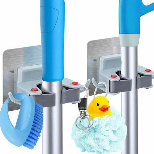 Wall Mounted Mop & Broom Hanger Holder (1-Layer)