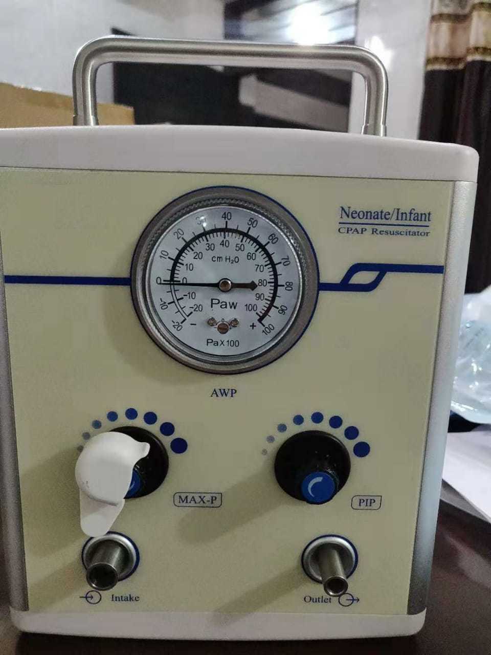 Infant Resuscitator - Flow Rate 5-15 L/min, Fio2 21%-100% | Audible Alarm, Safe For Newborns Up To 10kg