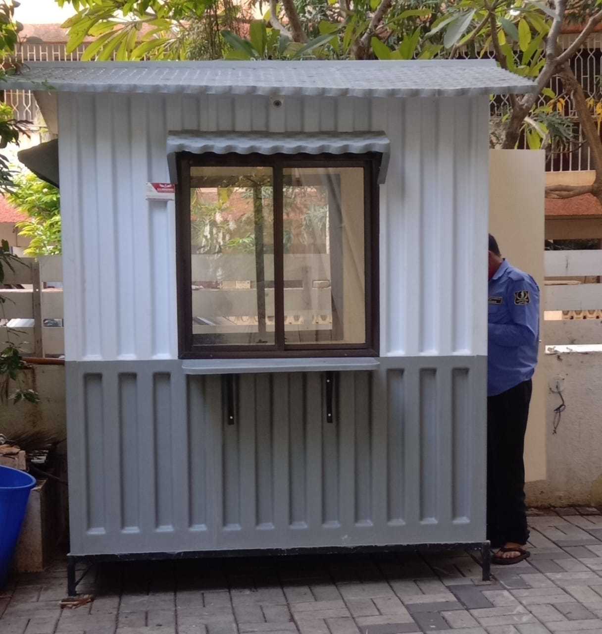 Orange Commercial Security Cabin