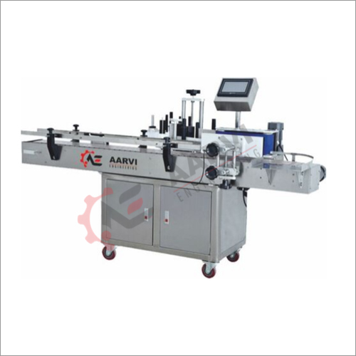 Automatic Bottle Sticker Labeling Machine - Stainless Steel, Max. 300mm Label Size, 230V Single Phase Power | Speed 80 to 200 pbm, Automatic Operation