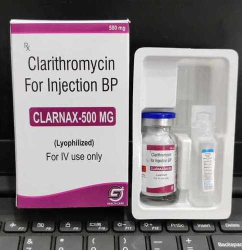 Clarithromycin Injection - 500 mg Powder for Solution for Infusion | For Treatment of Respiratory Infections