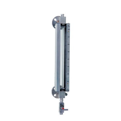 Tubular Level Indicator - MS & SS 304/316, Glass Outer Diameter 16mm/19mm/22mm, Rated Temp 150° C, Rated Pressure 10 Kg/Cm² | Industrial Use, Silver Finish, PTFE Gland Packing