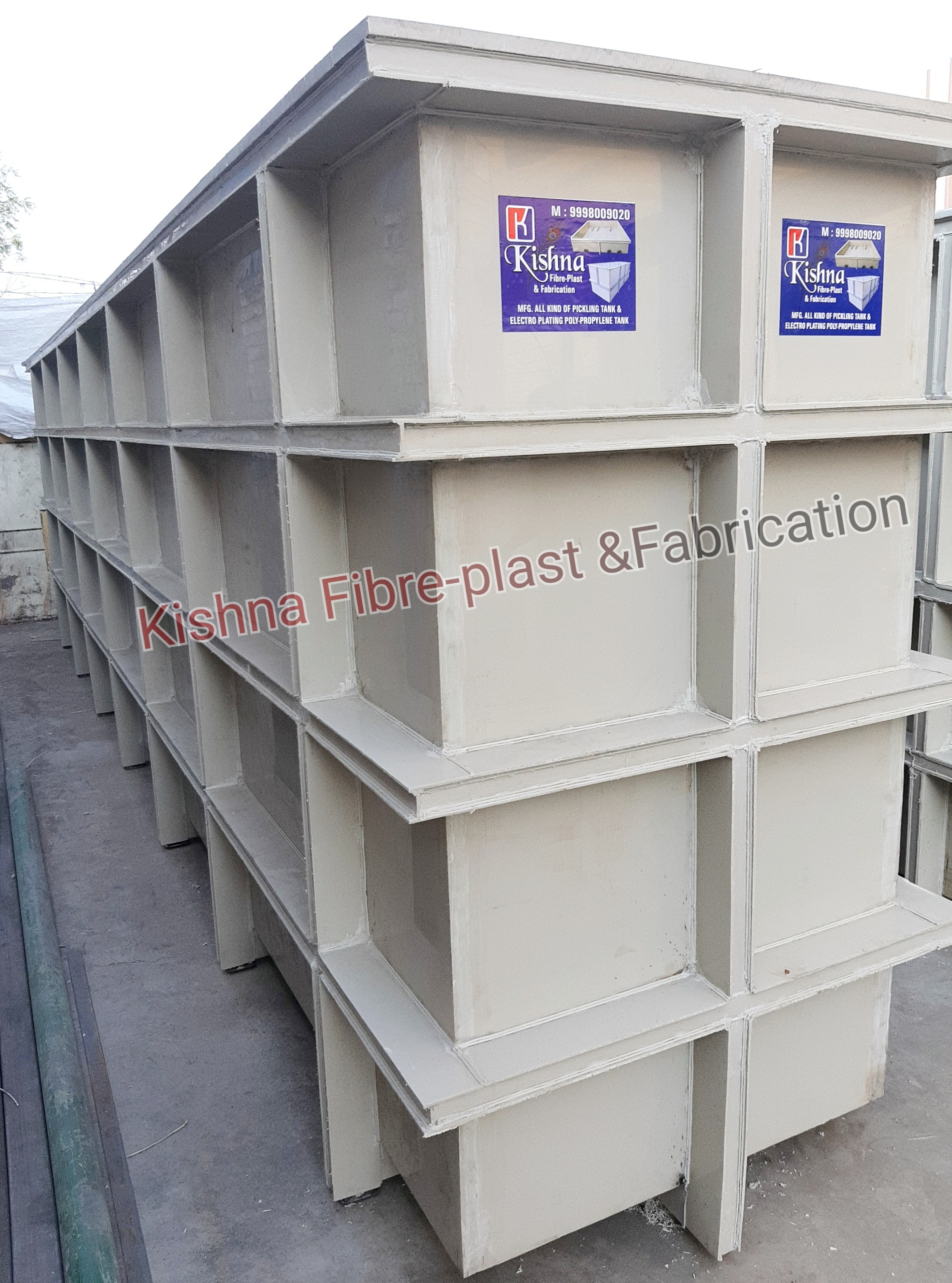 Pp Powder Coating Tank - Stainless Steel, Custom Sizes Available | Gray, White, Black Colors, 20+ Years Service Life, Corrosion Protection
