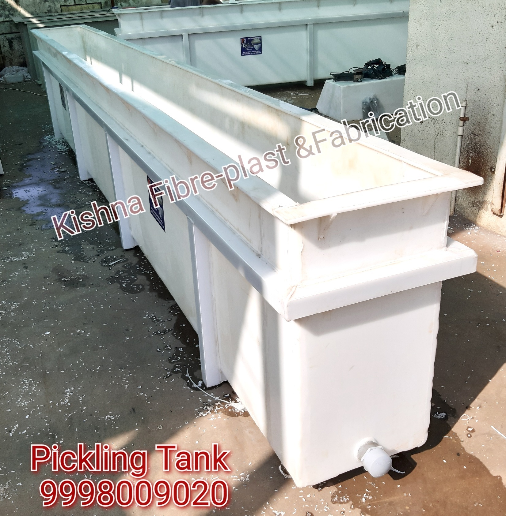 Pp Powder Coating Tank - Stainless Steel, Custom Sizes Available | Gray, White, Black Colors, 20+ Years Service Life, Corrosion Protection