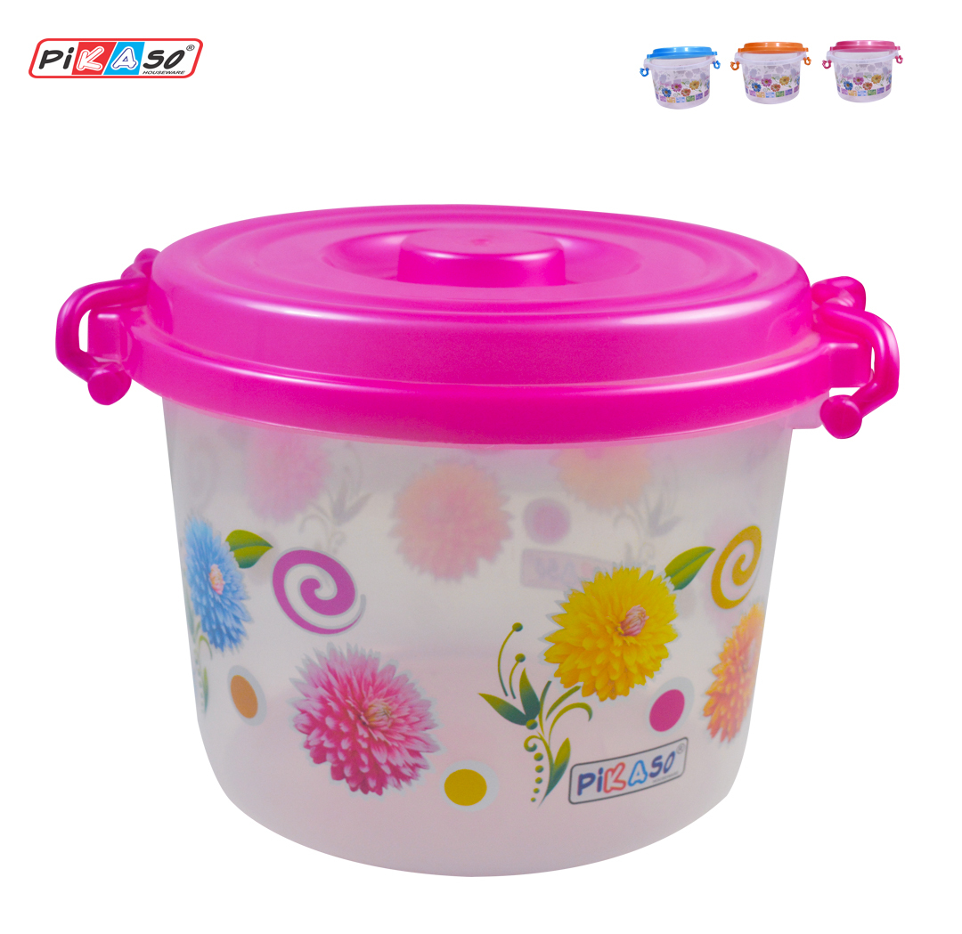 Kohinoor 5 - 5 Liter Polypropylene Food Storage Container | Eco-friendly Heat Resistant Nontoxic Round Design For Organizing Spices And Nuts