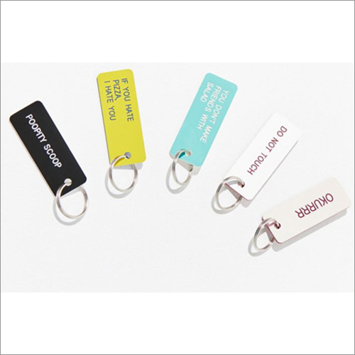 Customised Key Tags - PVC Material, Rectangular Shape, Multi-Color Finish | One-Sided & Double-Sided Options, Ideal for Hospitality and Airline Promotions