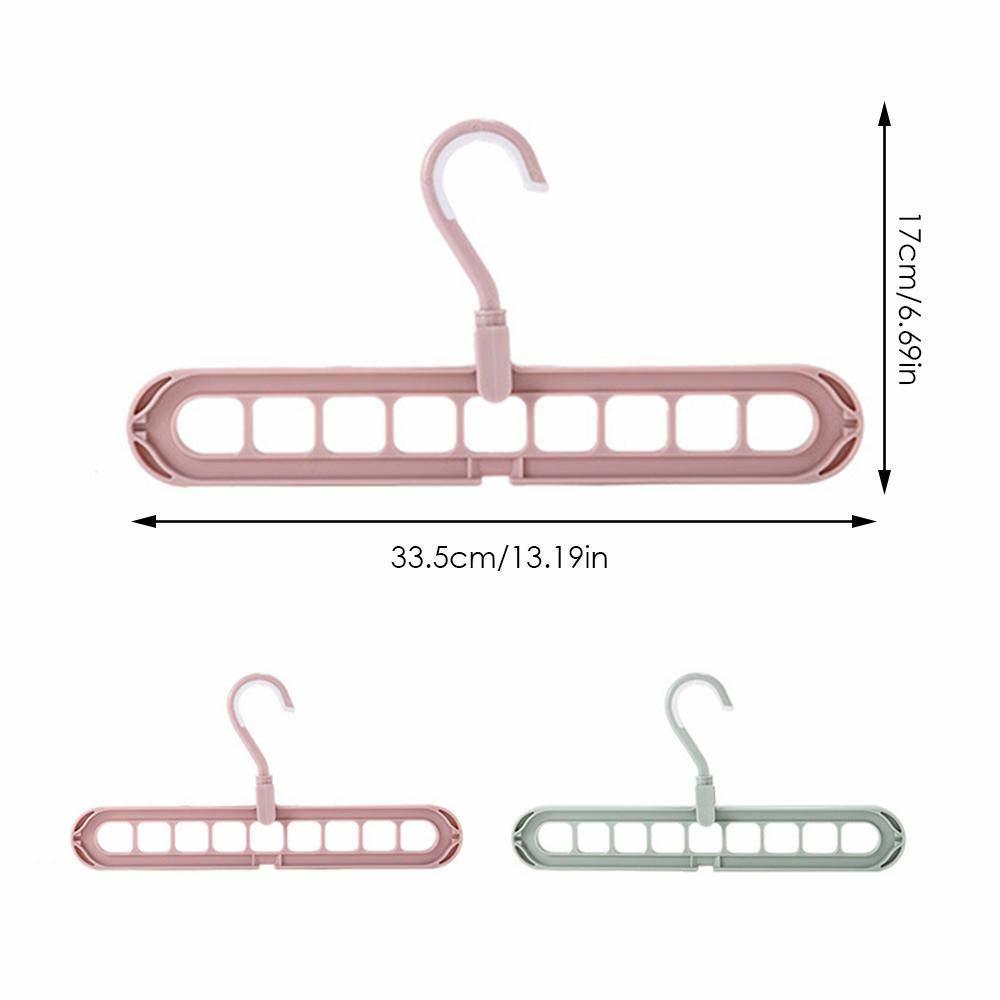 Plastic 9-grid Clothes Hanger