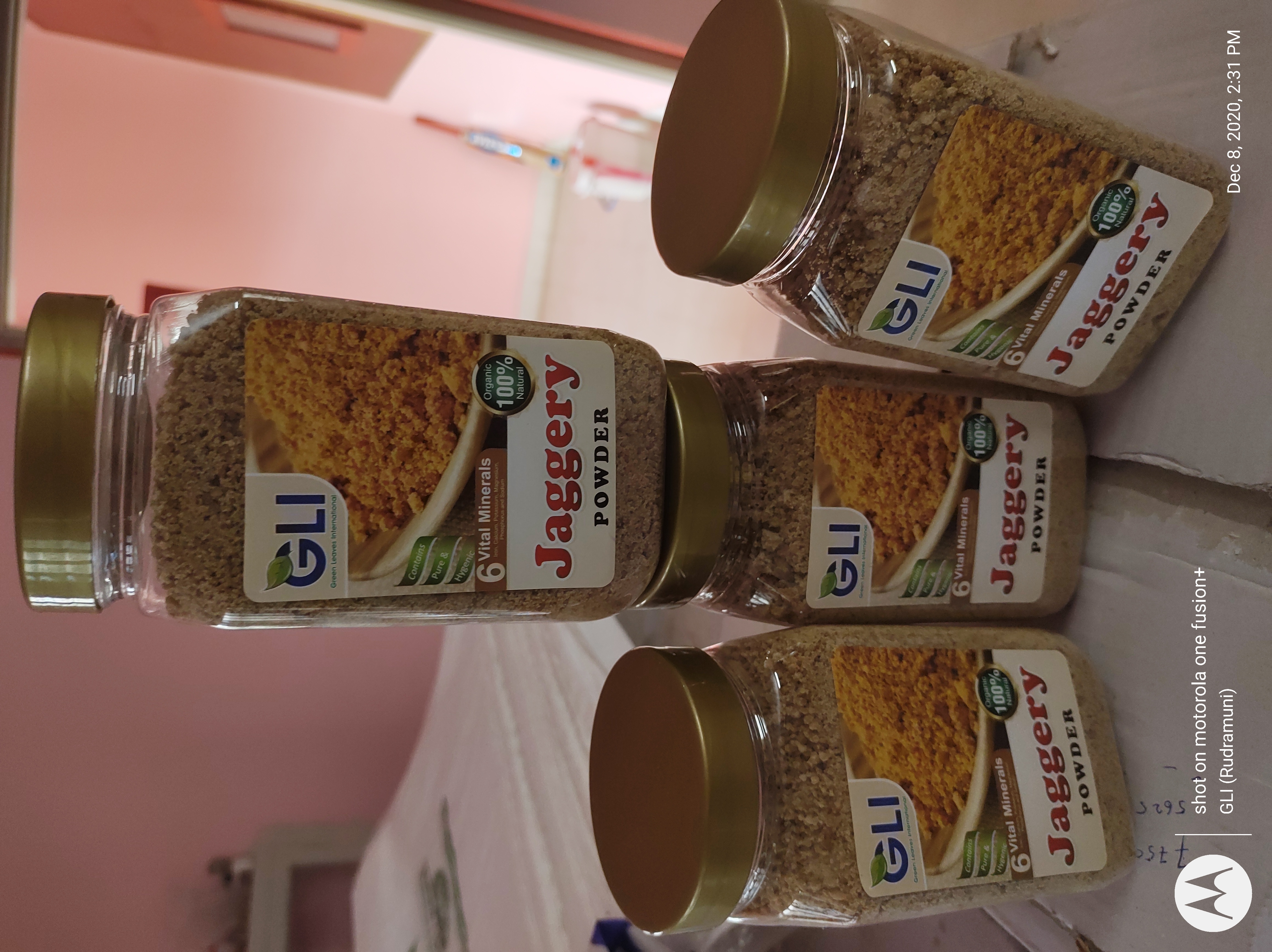 Bulk Jaggery Powder - 500 Grams Mason Jar | Organic, Chemical-free, Natural, Sweet Aroma, Fssai Licensed, Pharma Grade, 6 Months Shelf Life
