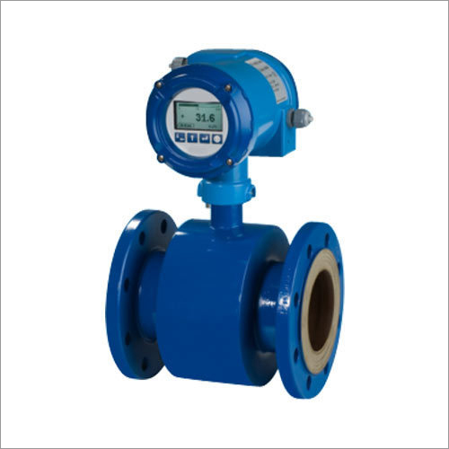 Magnetic Flow Meter - 4 Inch Digital Display, Mild Steel - Electric Power Supply, 50 HZ Frequency, Corrosion-Resistant Design for Water Treatment Applications