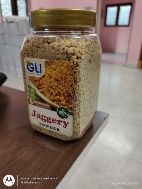 Sugarcane Jaggery Powder - 500 Grams Mason Jar | Organic, Chemical-free, 100% Fine, Sweet Aroma, 12-month Shelf Life