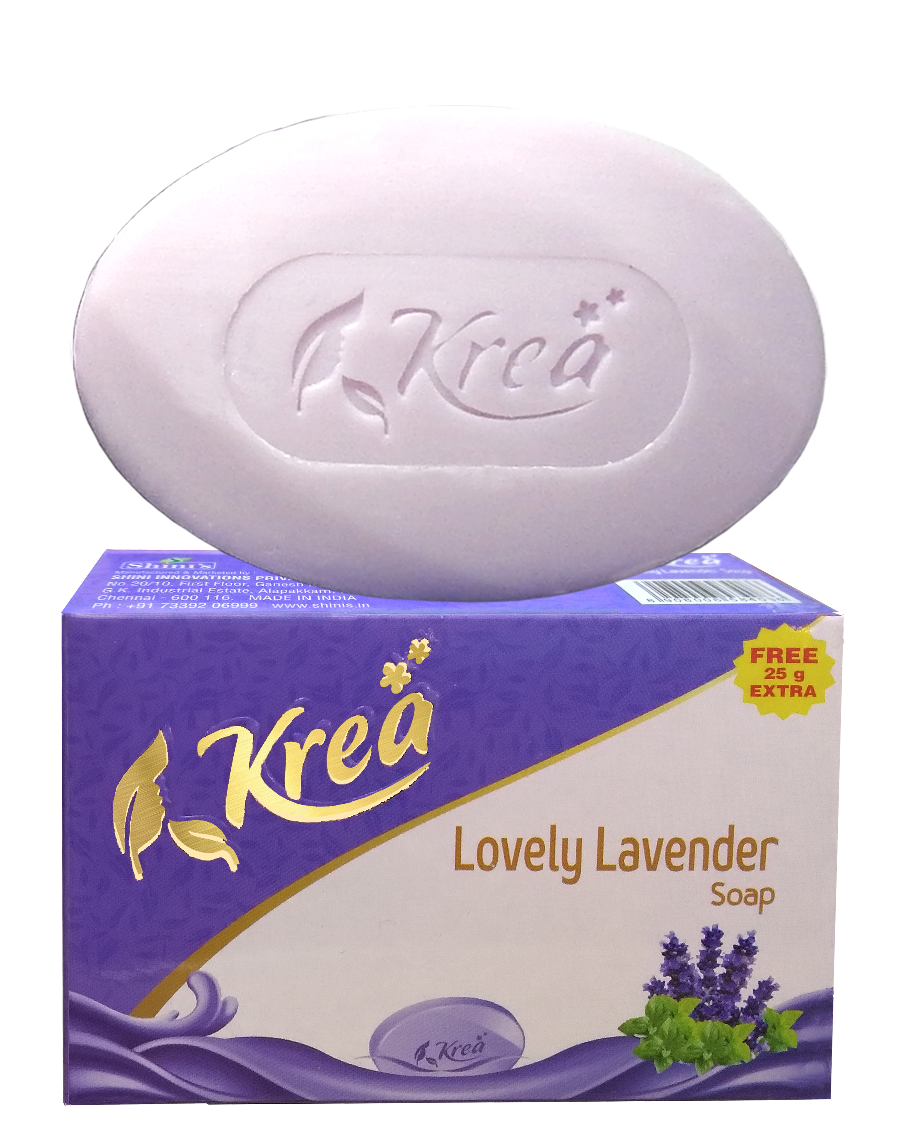 Lovely Lavender Soap - Vegetable Oil, Purple Color | Nourishing, Non-irritating, High Foam, Long Lasting Fragrance, Revitalizes Skin, Heals Skin Problems