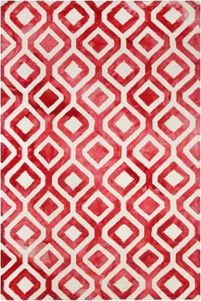 Wool Mariel Red Dip Dyed Hand Tufted Carpet