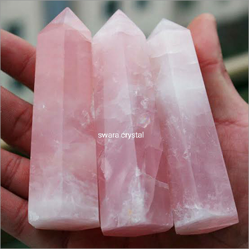 Rose Quartz Healing Wands - 3 Inches Gemstone Grade, Natural Pink Crystal for Energy Healing