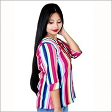 Colour Full Top - Cotton Blend, All Sizes | Multicolor Striped Design, Ideal For Summer, Perfect For Special Occasions