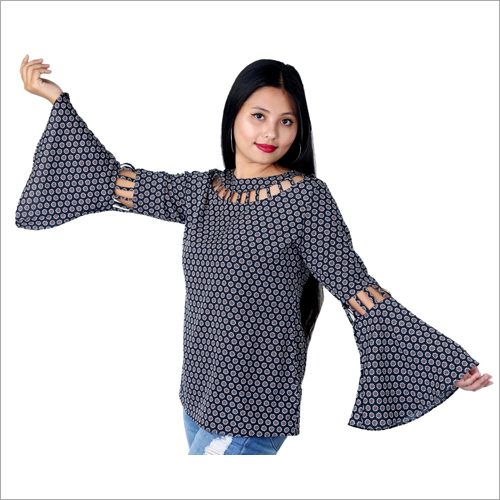Black Check Print Top - Soft Fabric, All Sizes , Multicolor Printed Design For Summer Comfort With Customization Options Available