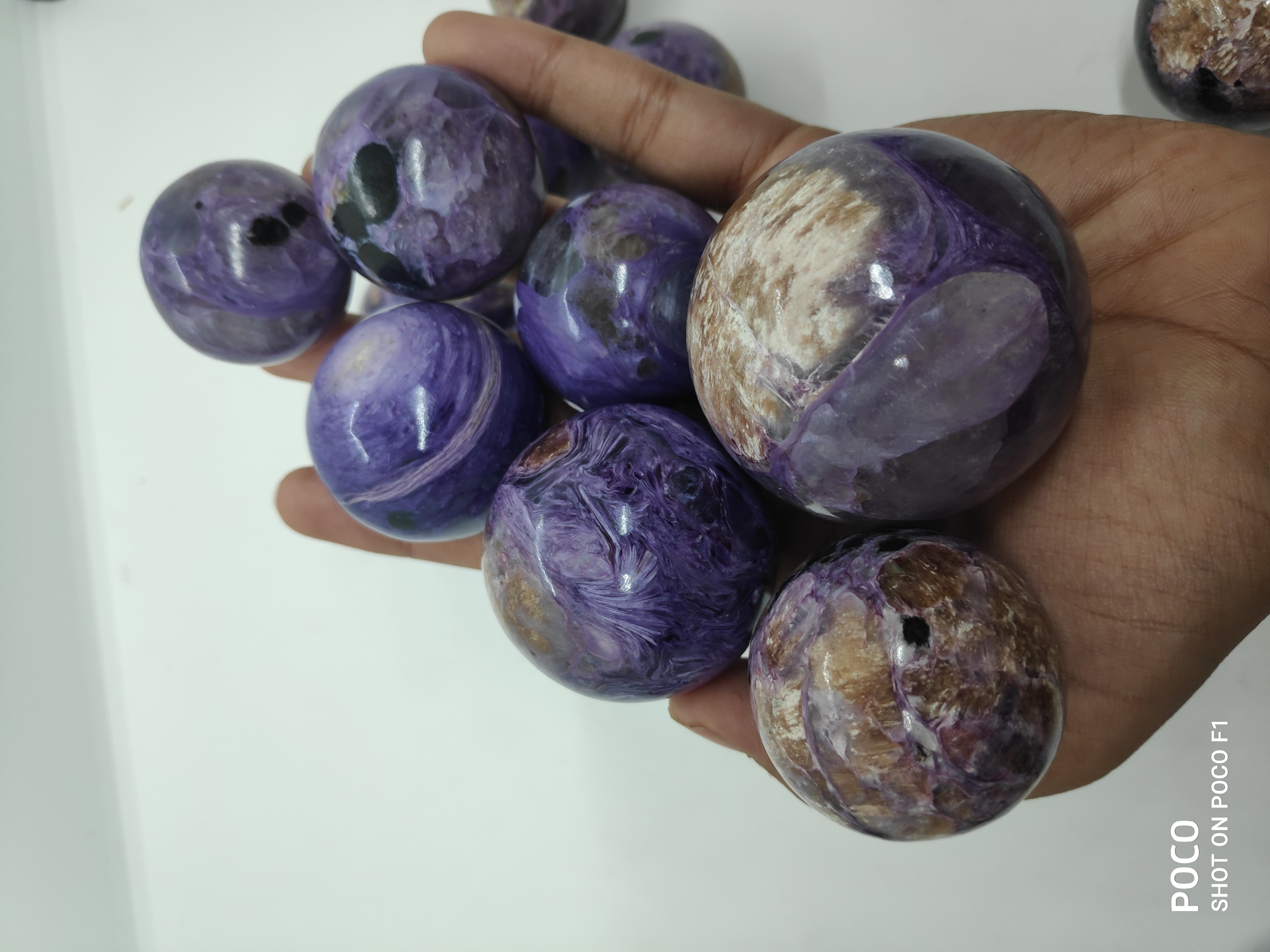 Charoite Spheres Gemstones