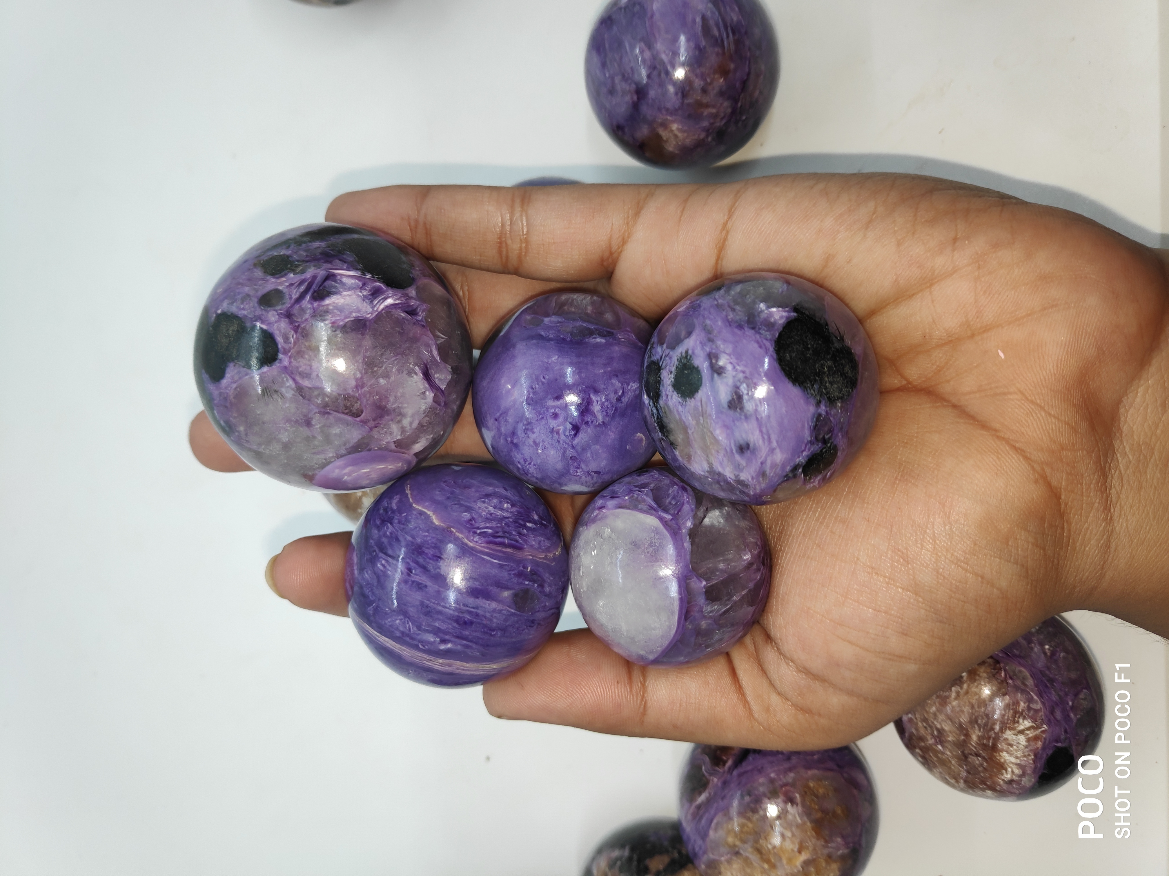 Charoite Spheres Gemstones